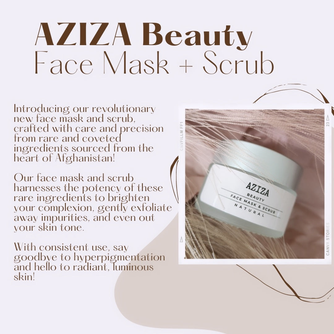 Aziza Beauty Face Mask + Scrub