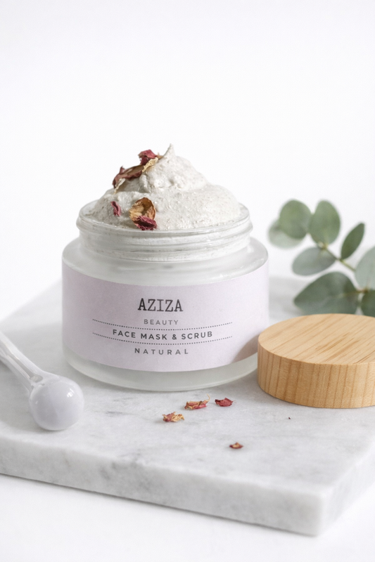 Aziza Beauty Face Mask + Scrub