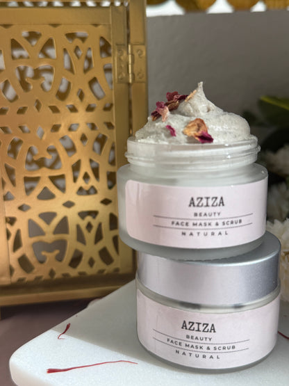 Aziza Beauty Face Mask + Scrub